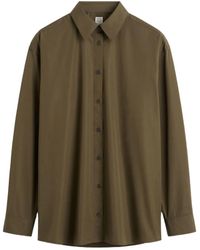 TOTEME - Button-Down Cotton Shirt - Lyst