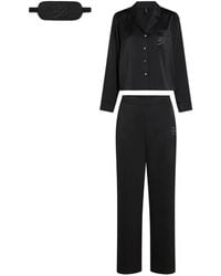 KARL LAGERFELD - Autograph Rhinestone Pajama Set - Lyst