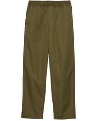 Prada - Triangle-Logo Patch Elasticated Waistband Trousers - Lyst