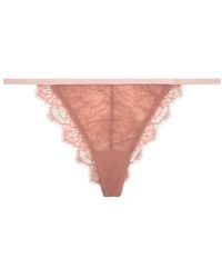 Love Stories - Lace-Trimmed Thong - Lyst