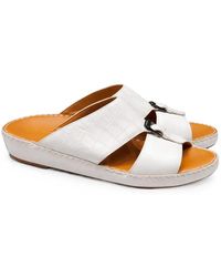 Doucal's - Croc-Effect Buckle-Fastening Sandals - Lyst