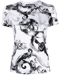 Versace - Baroque Printing T-Shirt - Lyst
