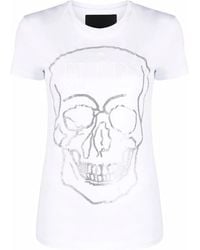 Philipp Plein - Crystal-Embellished Cotton T-Shirt - Lyst
