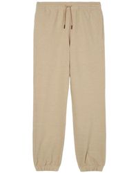 Burberry - Landscape Label Cotton Jogging Trousers - Lyst