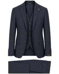 Tagliatore - Single-Breasted Three-Piece Suit - Lyst
