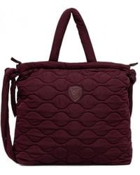 Blauer - Logo-Patch Quilted Tote Bag - Lyst