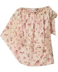 Isabel Marant - Loeva Floral-Pattern One-Shoulder Blouse - Lyst
