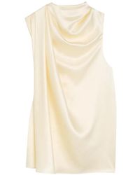 Heirlome - Kate Draped Satin Blouse - Lyst