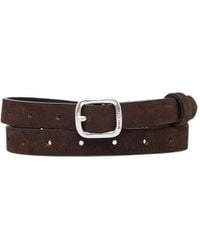 Marc O' Polo - Hanny Nubuck-Leather Buckle-Fastening Belt - Lyst