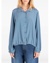 Societe Anonyme - Lepainer Elasticated-Hem Long-Sleeve Blouse - Lyst