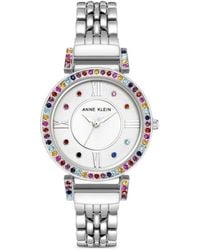 Anne Klein - Crystal-Embellished 30Mm Watch - Lyst