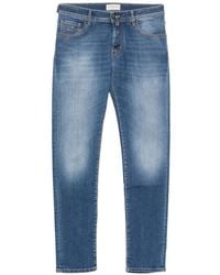 Jacob Cohen - Faded-Effect Logo-Patch Jeans - Lyst