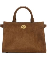 Burberry - Mini Cotswolds Check-Engraved Tote Bag - Lyst