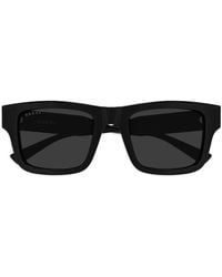 Gucci - Eckige Sonnenbrille Mit Logo - Lyst