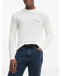 ARMANI EXCHANGE - Felpa Girocollo Con Logo Ricamato - Lyst