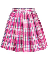 Vetements - Logo-waistband Fully-pleated Skirt - Lyst