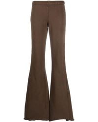 Entire studios - Washed-Effect Flared Trousers - Lyst