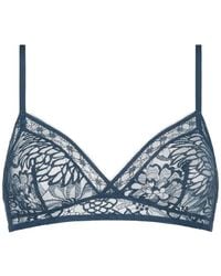 Eres - Vestiges Floral Lace Triangle Bra - Lyst