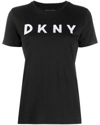 DKNY - Logo-print Short-sleeved T-shirt - Lyst