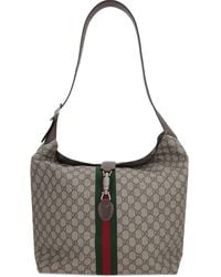 Gucci - Gg Supreme Web Stripe Shoulder Bag - Lyst