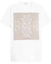 Barrie - Logo-Patch Cashmere T-Shirt - Lyst