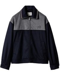 Miu Miu - Embroidered-Logo Zipped Sweatshirt - Lyst
