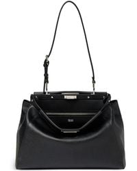 Fendi - Medium My Peekaboo Mirror-Embroidered Handbag - Lyst