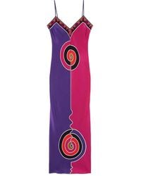 PUCCI - Printed Silk Crepe De Chine Maxi Dress - Lyst
