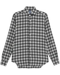 Barba Napoli - Check-Pattern Shirt - Lyst