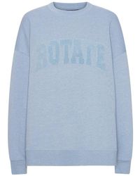 ROTATE BIRGER CHRISTENSEN - Crewneck Heavy Sweatshirt - Lyst