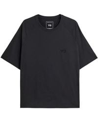 Y-3 - Logo-Print Raglan-Sleeve T-Shirt - Lyst