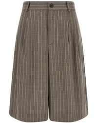 P.A.R.O.S.H. - Lassie Pinstripe-Pattern Shorts - Lyst