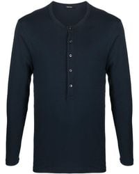 Tom Ford - Henley-neck Long-sleeve T-shirt - Lyst