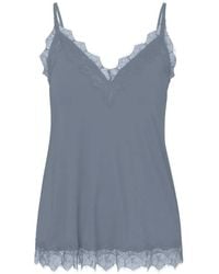 Rosemunde - Billie Top Met Kanten Afwerking - Lyst
