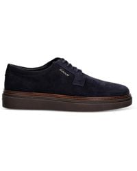 GANT - Suede Logo-Print Sneakers - Lyst