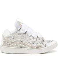Lanvin - Curb Rhinestone-embellished Sneakers - Lyst