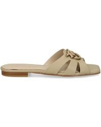 Pinko - Marli 09 Cut-Out Leather Mules - Lyst
