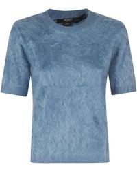 Seventy - Brushed Short-Sleeve Sweater - Lyst