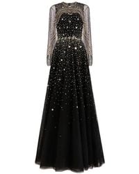 Jenny Packham - Beaded-Embellished Maxi Dress - Lyst