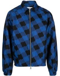 Adererror - Logo-Patch Checked Bomber Jacket - Lyst