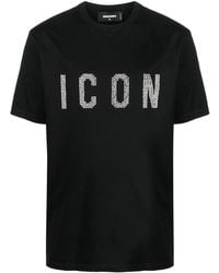 DSquared² - T-shirt Icon à détails de clous - Lyst