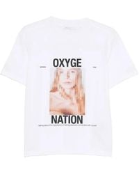 Patrizia Pepe - Graphic Print T-Shirt - Lyst