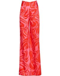 Silvia Tcherassi - Andie Abstract-print Palazzo Trousers - Lyst