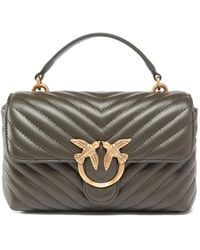 Pinko - Mini Lady Love Chevron Bird Tote Bag - Lyst