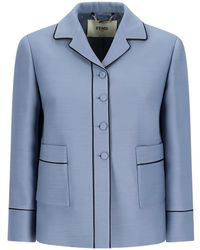 Fendi - Piped Blouson Jacket - Lyst