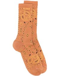 Alanui - Bandana-Print Socks - Lyst