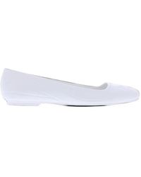 Calvin Klein - Eboni 2 Leather Ballet Flats - Lyst
