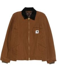 Sacai - X Carhartt Giacca Con Zip E Colletto A Contrasto - Lyst