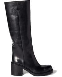 Miu Miu - Leather Boots - Lyst