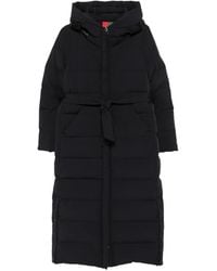 SEA WING - Hooded Belted Coat - Lyst
